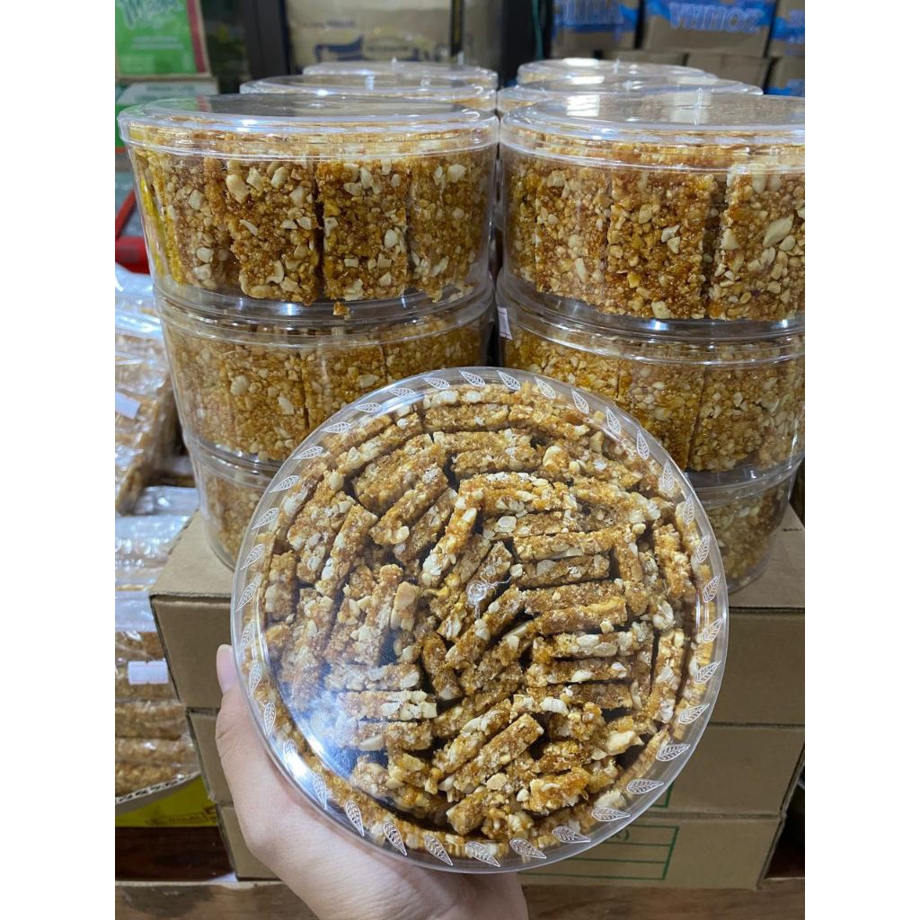 Enting enting Kacang Noga teng teng gula kacang kemasan toples 500gr oleh oleh khas pulau jawa