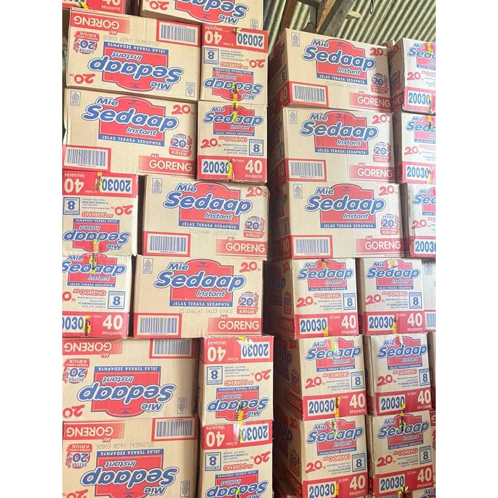 Mie Sedap 1 Dus 40pcs - Mie Sedap Goreng Instan Karton