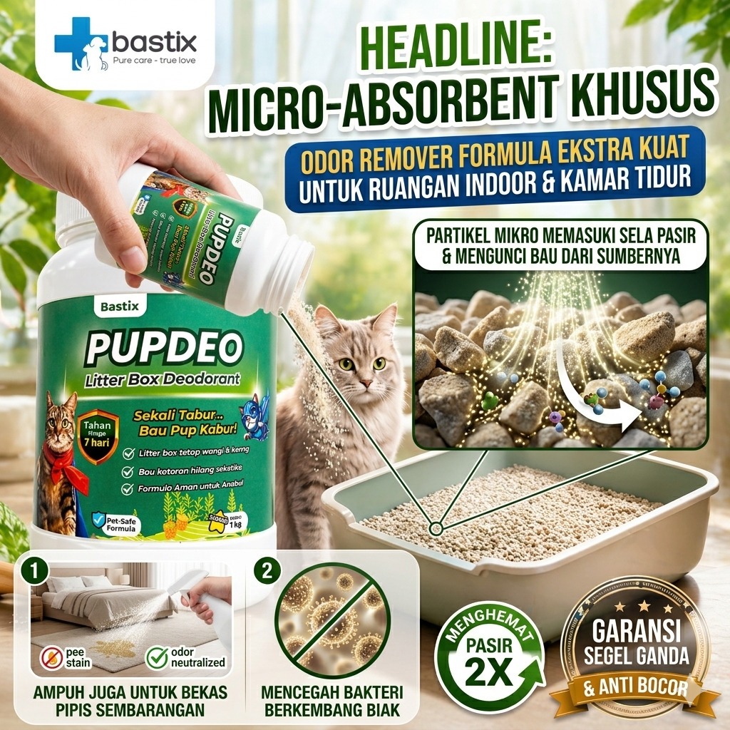 Penghilang Pipis Extra Pup Wangi Bau Pasir Box Pesing Gr Removers Anti Bocor ,Garansi Segel Ganda Re