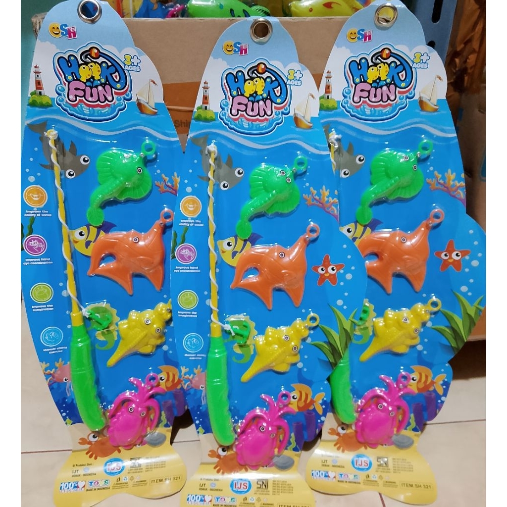 736 mainan anak pancingan ikan magnet memancing SH321