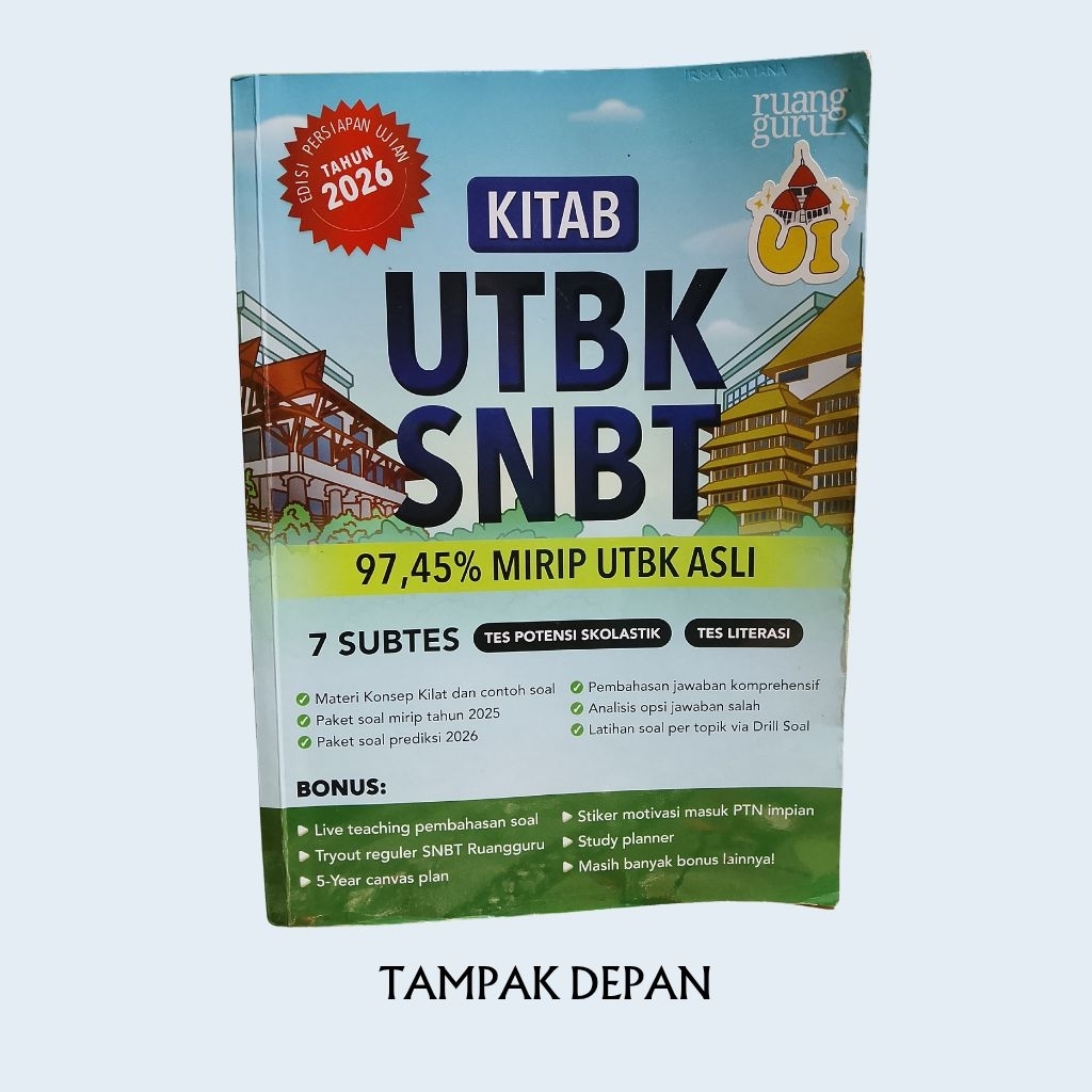 PRELOVED BUKU UTBK SNBT RUANG GURU 2026