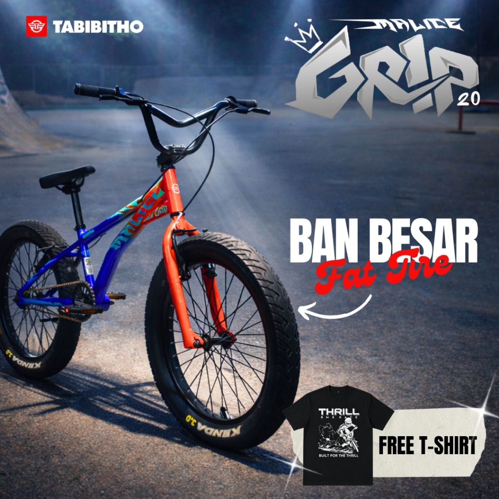 SEPEDA BMX 20 TABIBITHO MALICE GRIP SEPEDA ANAK