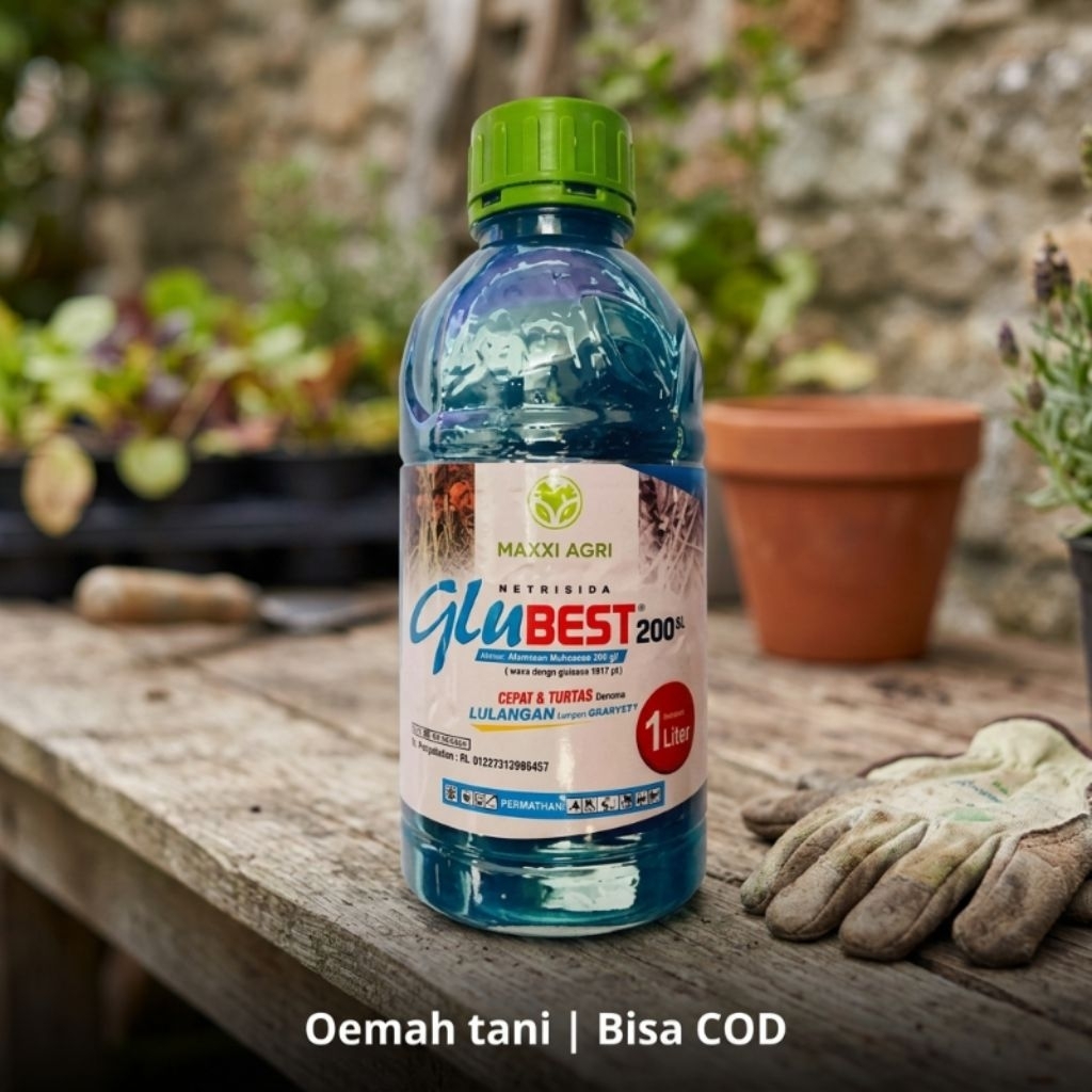 Herbisida glu best 200 sl repack murni 100ml ampuh membasmi gulma dan rumput lulangan
