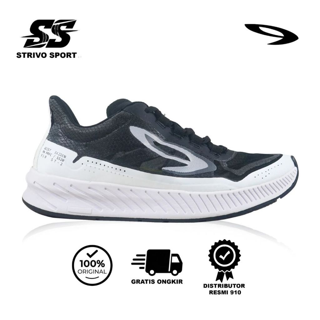 Strivo - 910 Nineten Geist Ekiden - Hitam/Putih