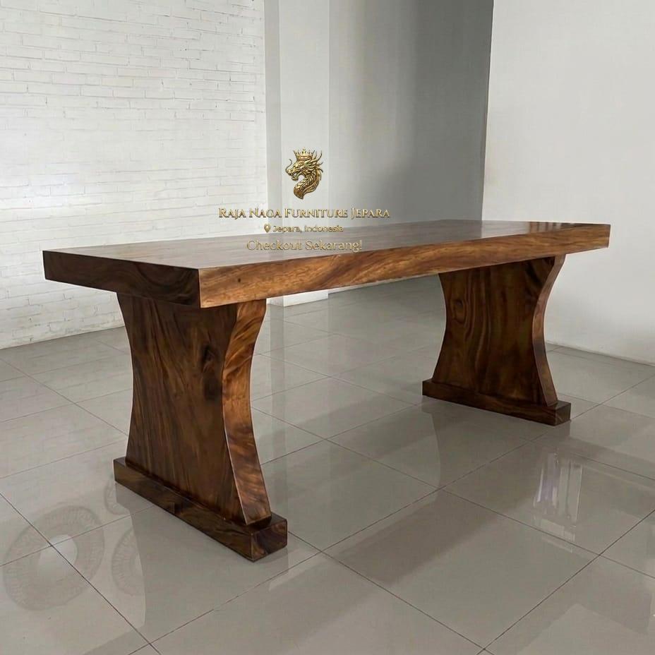 Meja Kayu Trembesi Utuh Panjang 2 Meter
