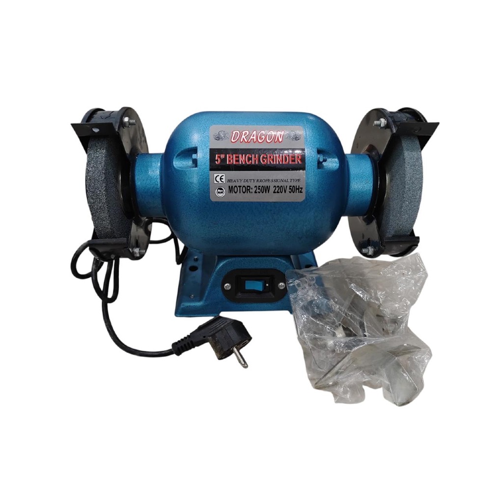 Mesin Gerinda Duduk Dragon 5" - Bench Grinder