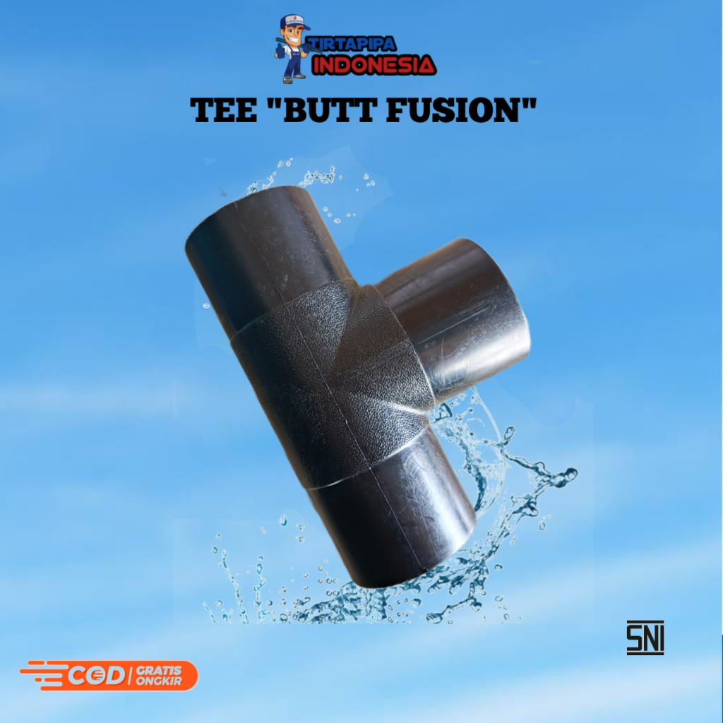 TEE BUTT FUSION HDPE 8 INCH / TEE BUTT FUSION HDPE 200 MM