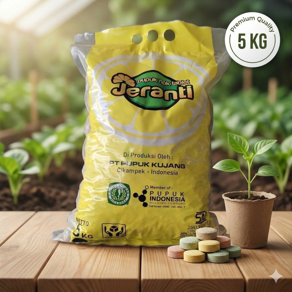 Pupuk NPK Tablet JERANTI 5kg - Pupuk Tanaman Buah & Kayu Original Pupuk Kujang