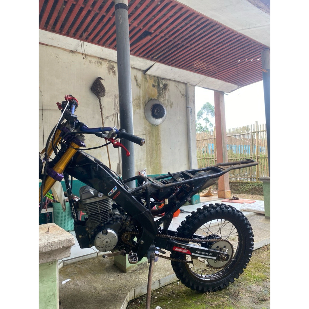Rangka Vixion Model KLX Kokoh untuk trabas atau Supermoto