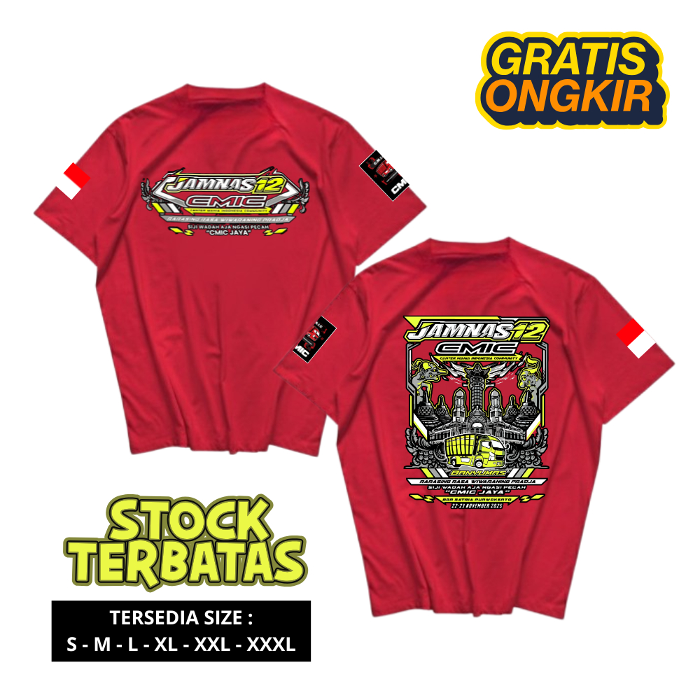 Limited Kaos Truck CMIC JAMNAS12 Kaos Truck Mania Baju Komunitas Truck CMIC Indonesia Atasan Distro 
