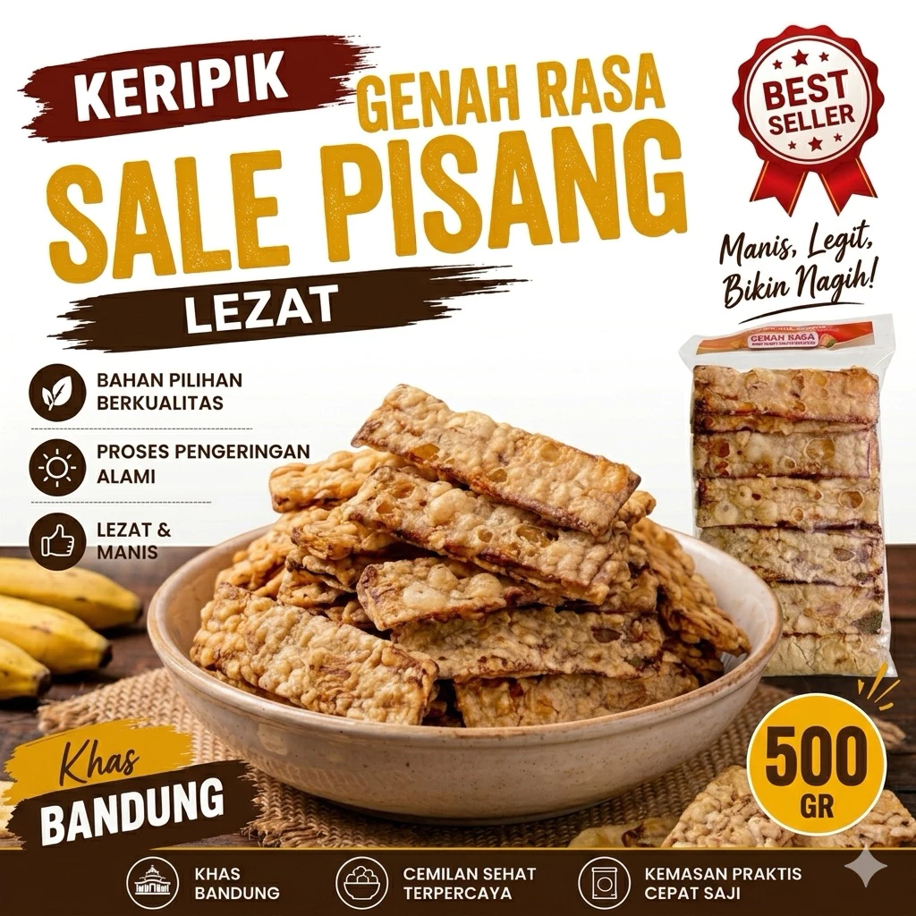 Sale Pisang Lidah Crispy Original 500 g