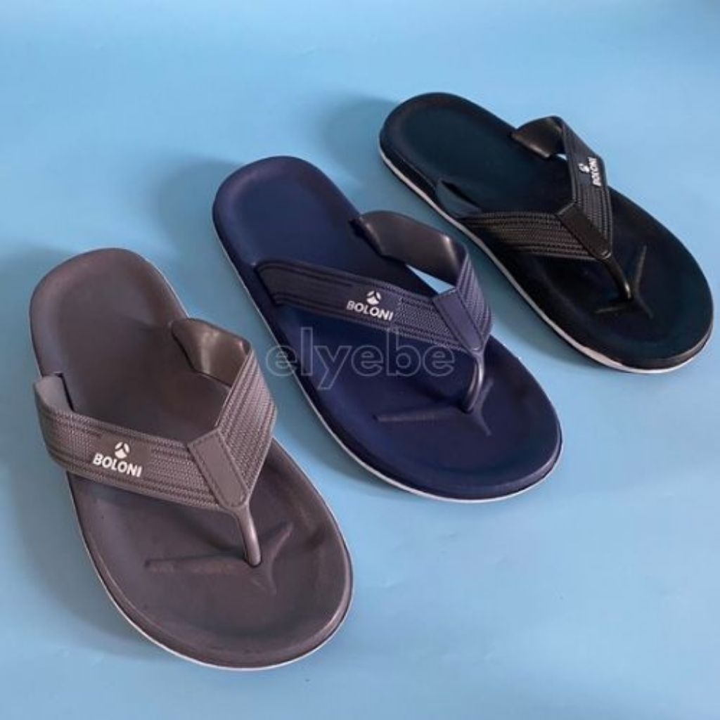 Boloni aston sandal jepit pria bahan full karet