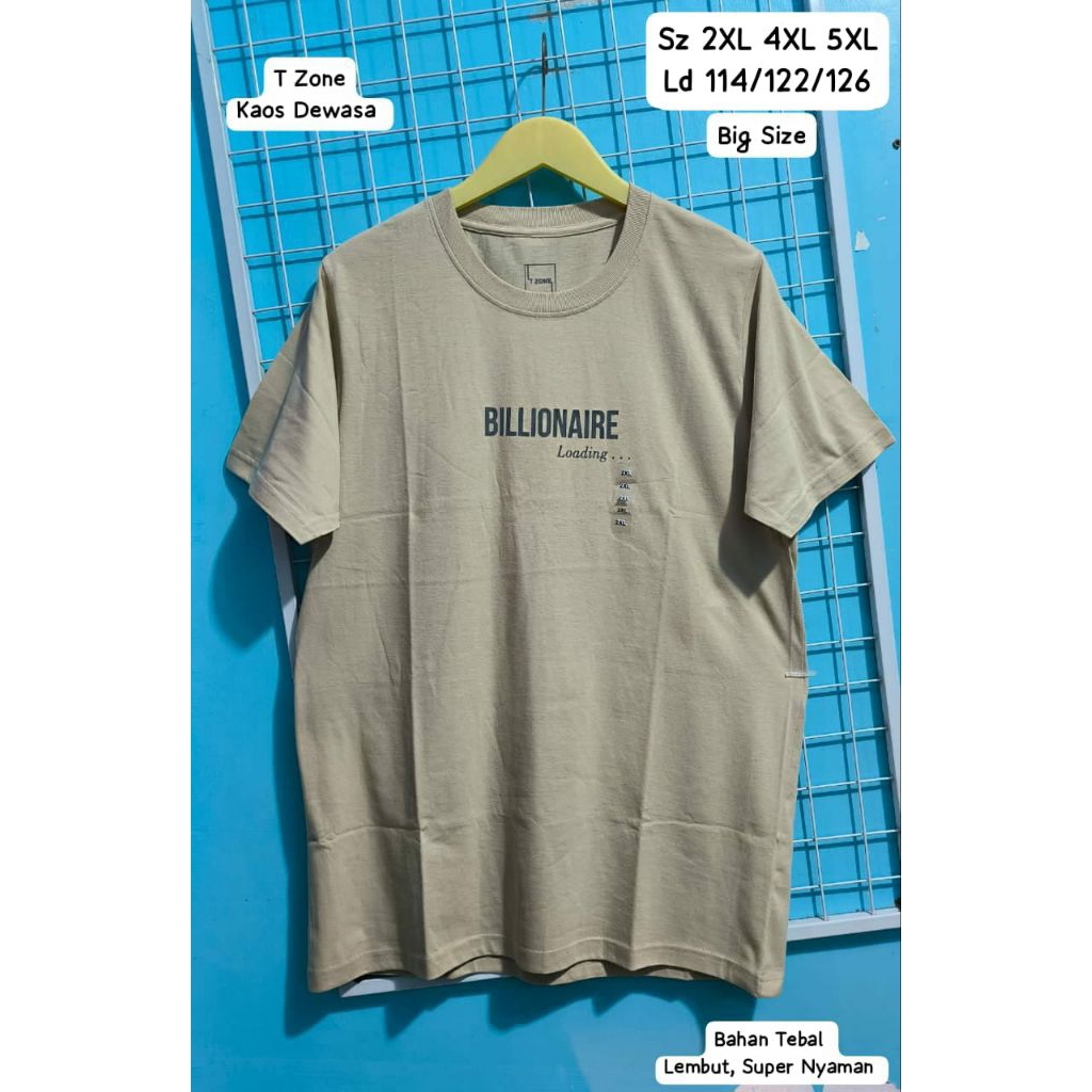 Promooo Kaos Pria Dewasa Big Size Original Brand T Zone