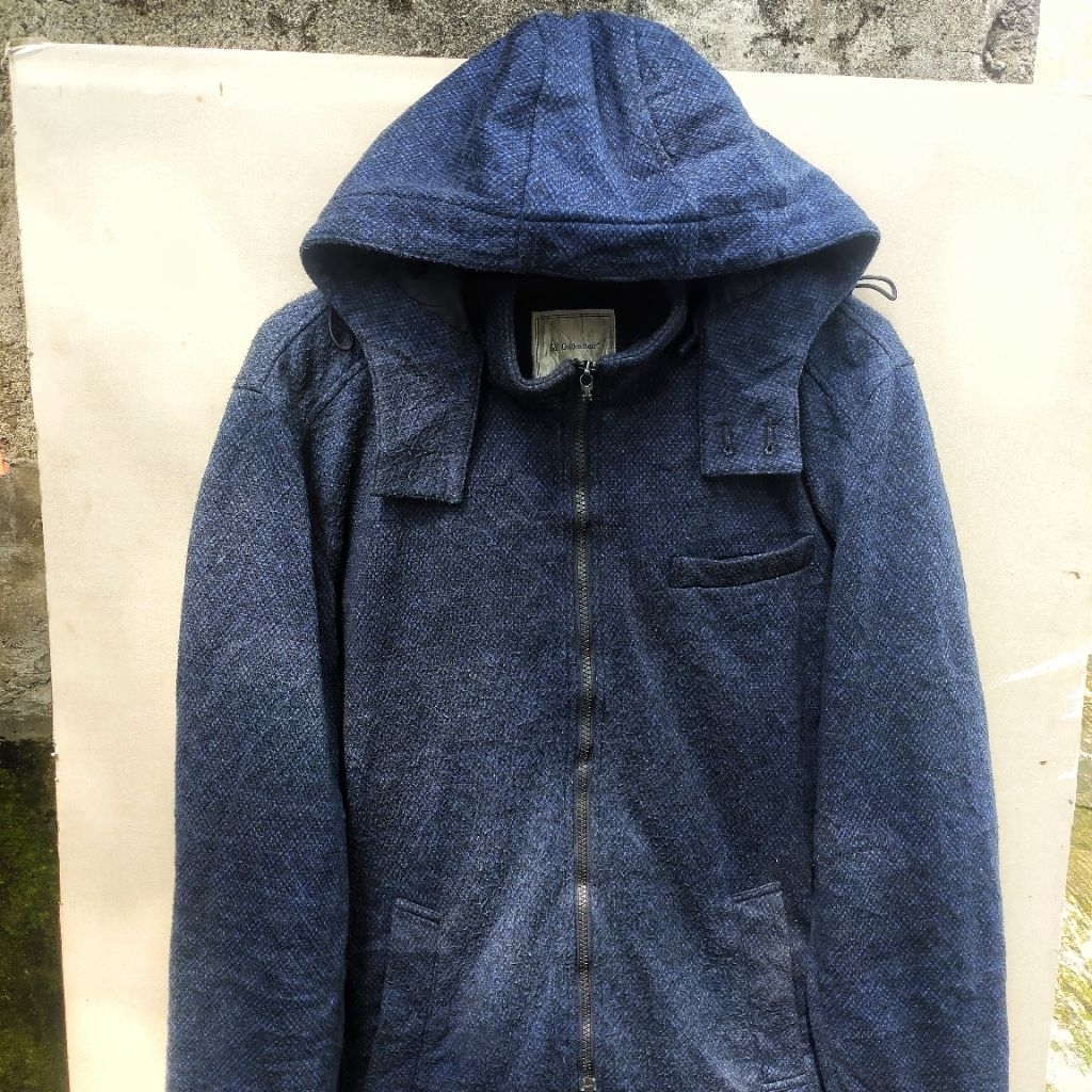 Jaket Hoodie wool Golden Bear Navy Blue Original
