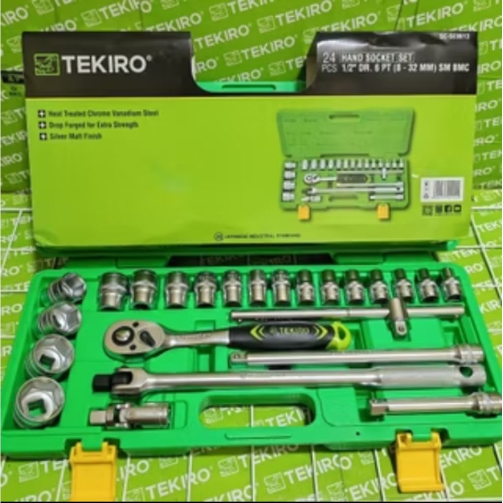 KUNCI SOK SET TEKIRO 24 PCS - KUNCI SOK TEKIRO 8-32 MM 24 PCS - KUNCI SOK TEKIRO 6 PT