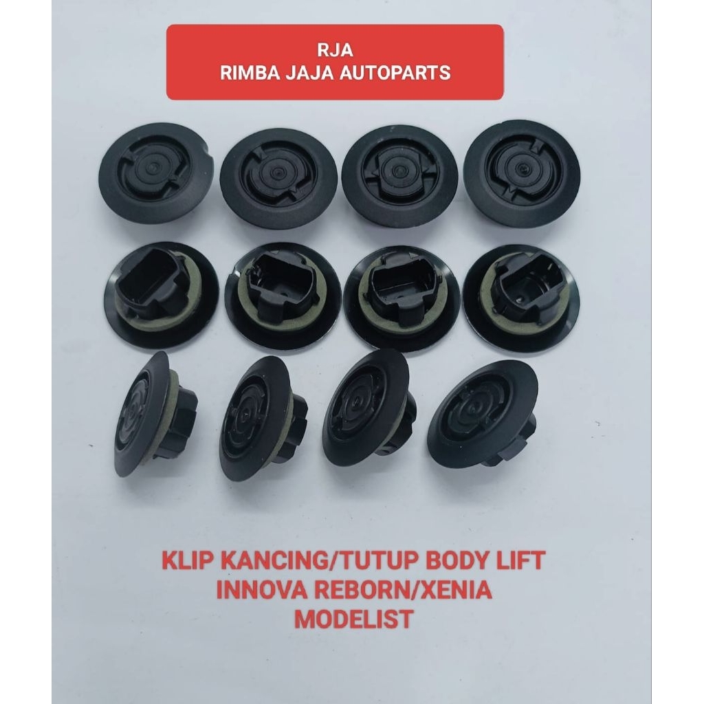KLIP KANCING/TUTUP  LUBANG BODY LIFT UNTUK MOBIL INNOVA REBORN/XENIA MODELIST