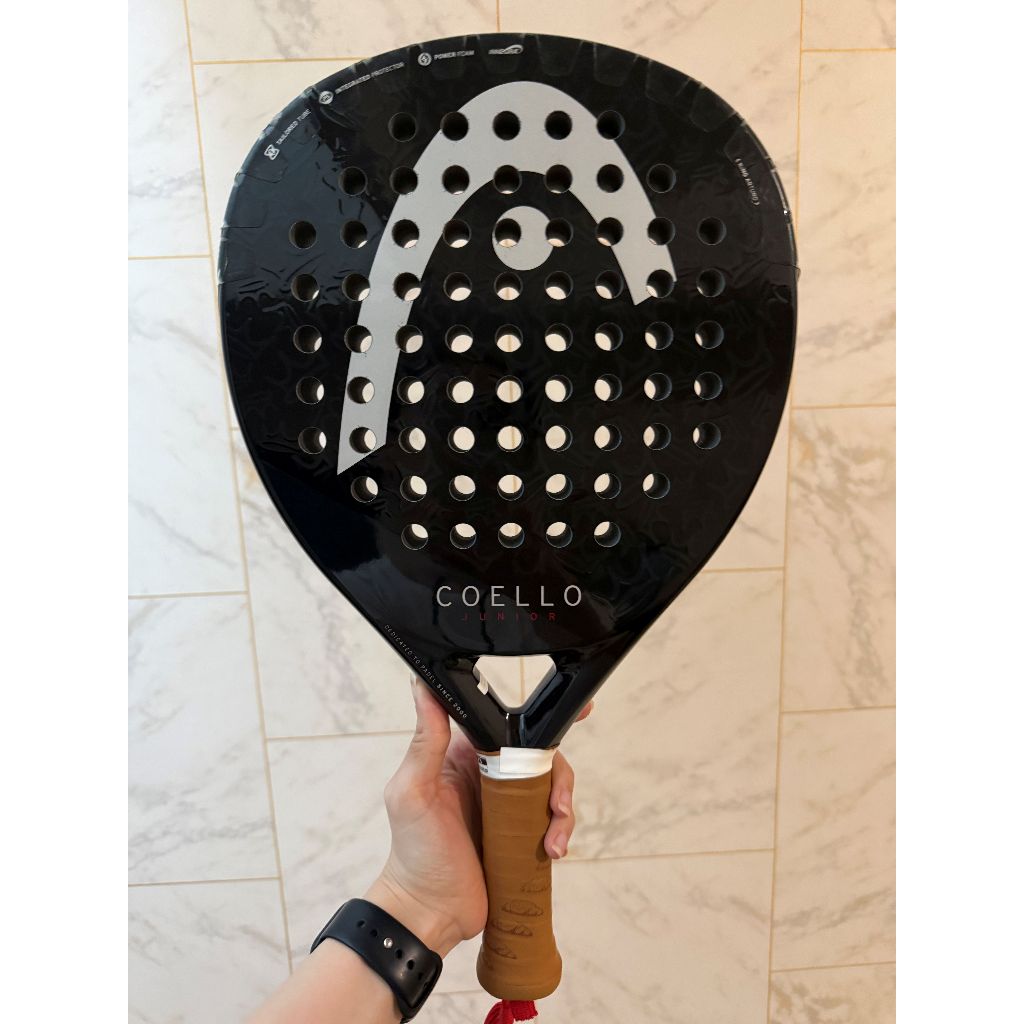 Raket Padel HEAD COELLO JUNIOR 310 gram Racket Padel Anak Kids Black Teardrop Second Bekas Mulus ORI