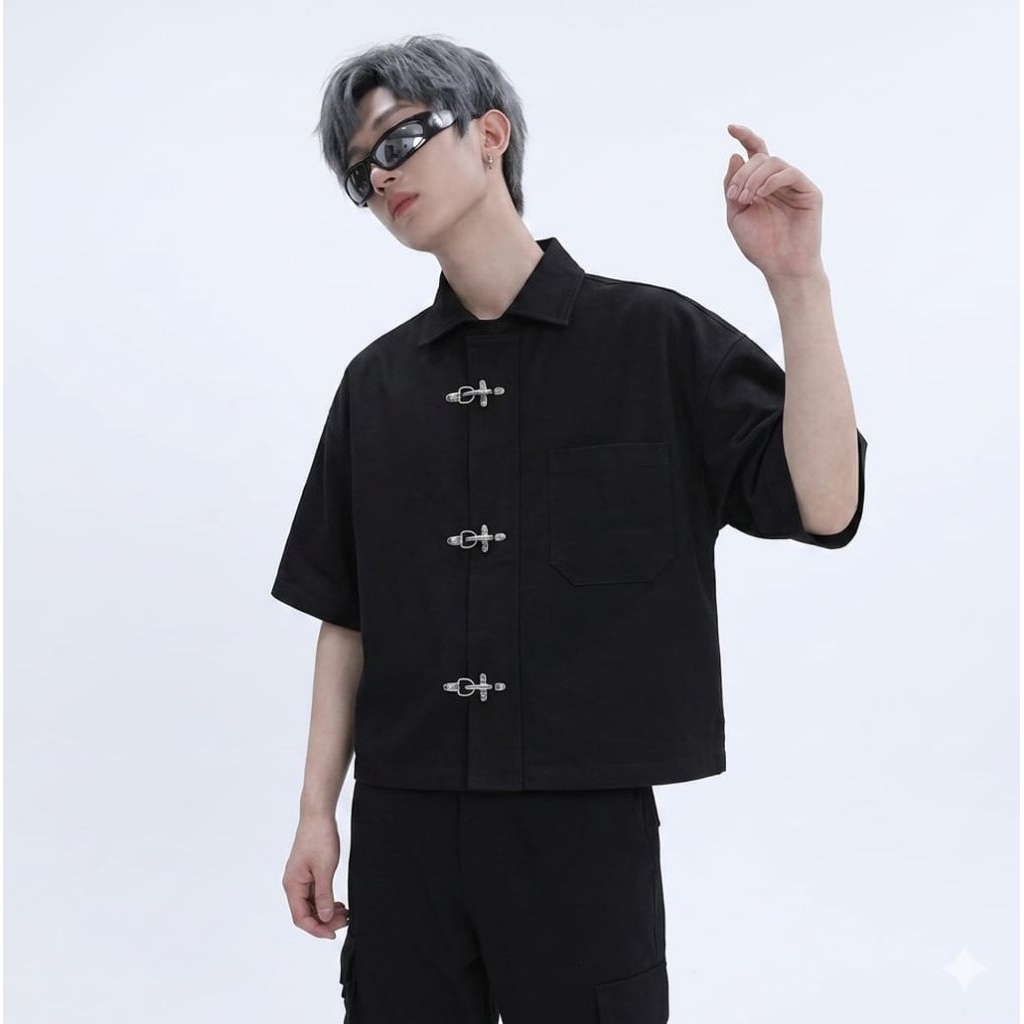 Hokiishopid ~Hsd Fireman claps black kemeja boxi