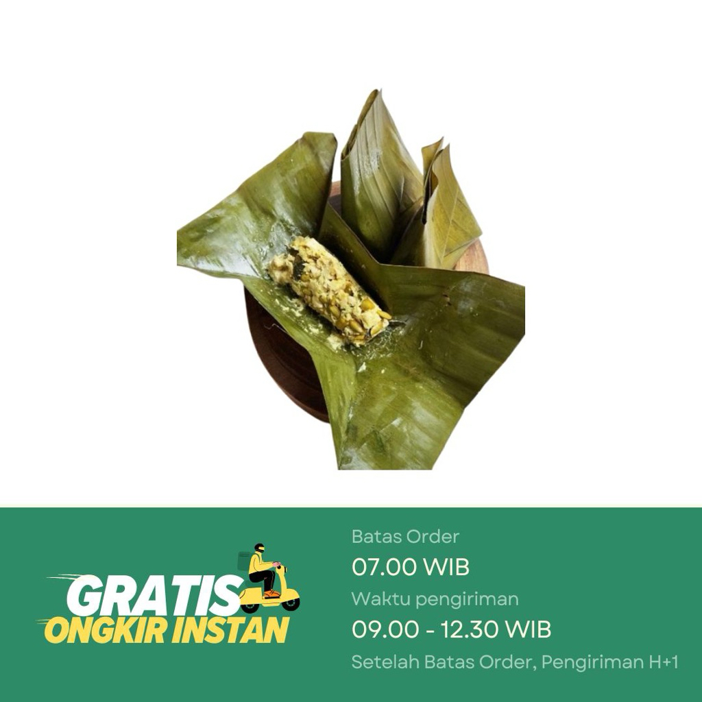 Botok Tahu Tempe Matang per bungkus