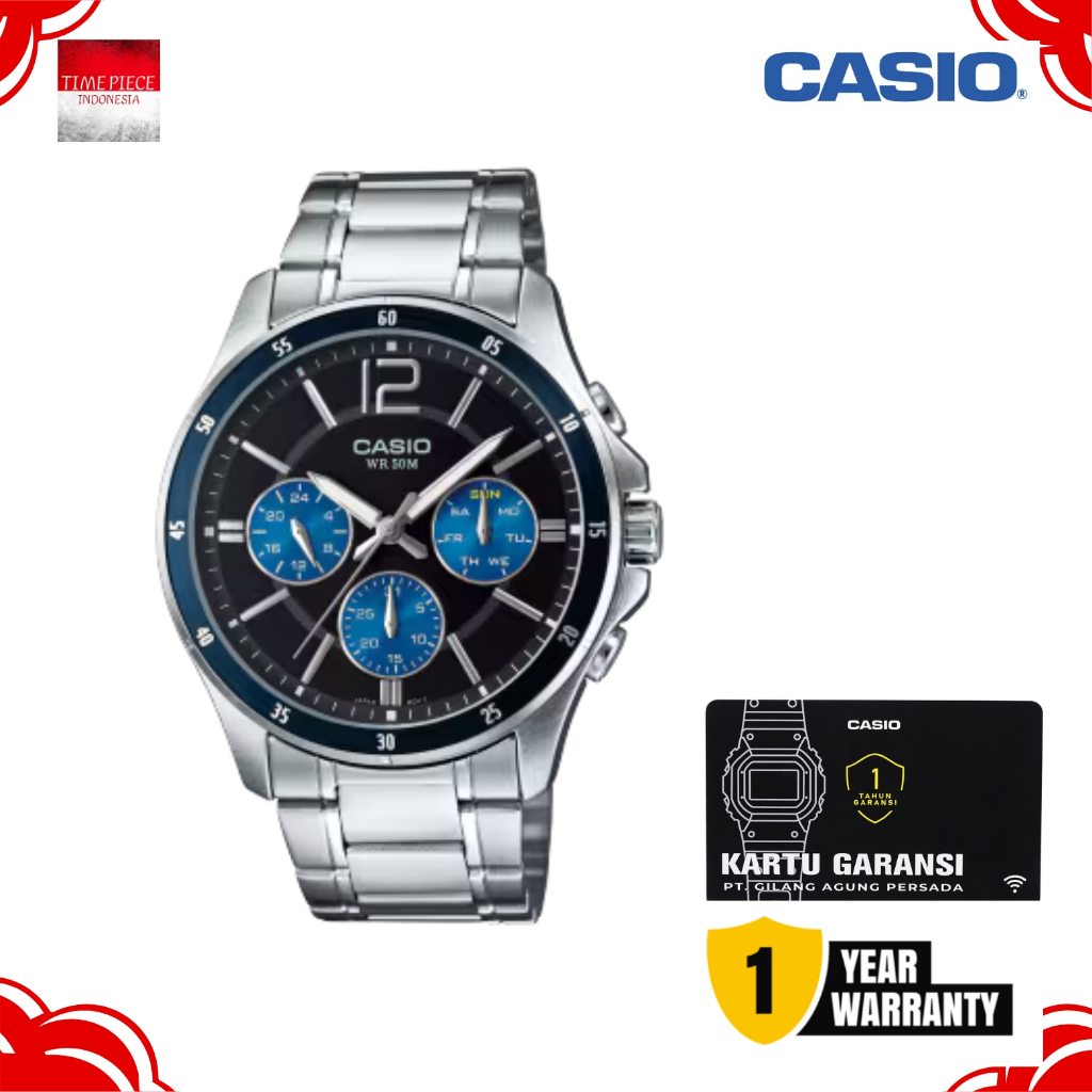 CASIO PRIA ANALOG MTP-1374D-2AVDF / CASIO MTP1374D-2A ORIGINAL & GARANSI