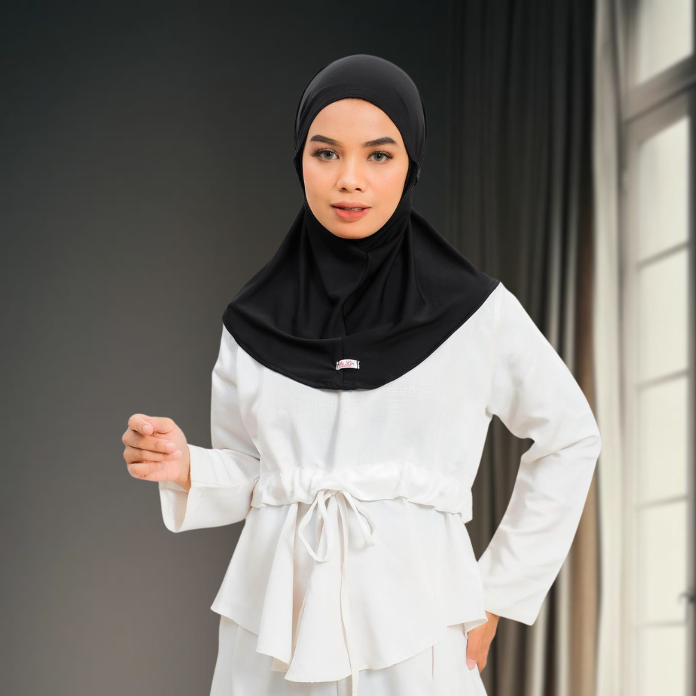 Hijab Bergo Yu’lin Sport Jersey tali // Kerudung Sporty pendek // Hijab Olahraga Trend
