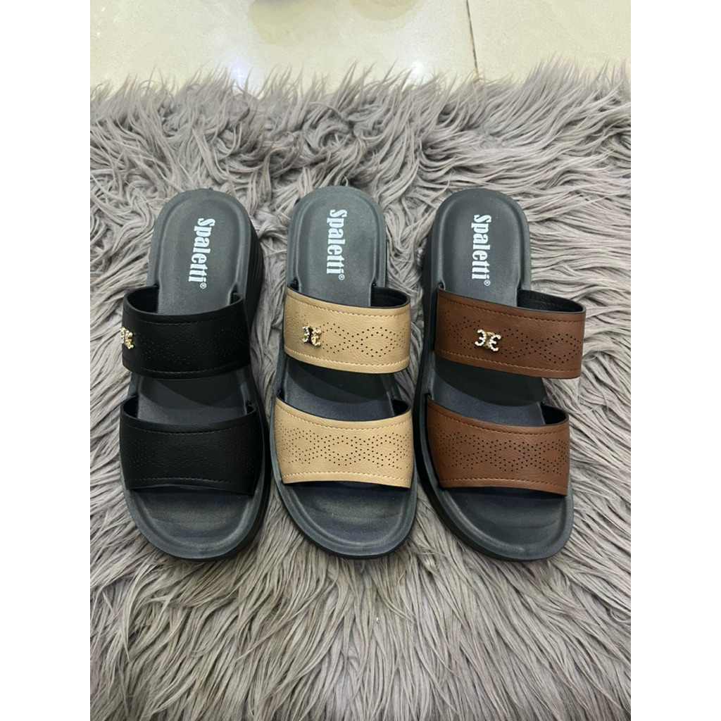 sendal spaletti wedges tinggi 5 cm