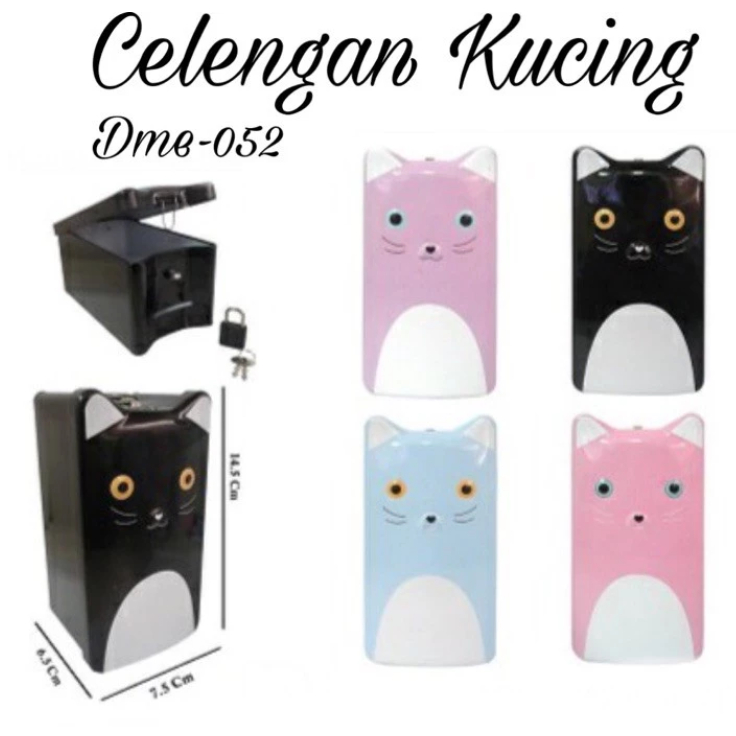 Celengan / Celengan Gembok Kucing / Celengan Viral / Celengan Dme 052