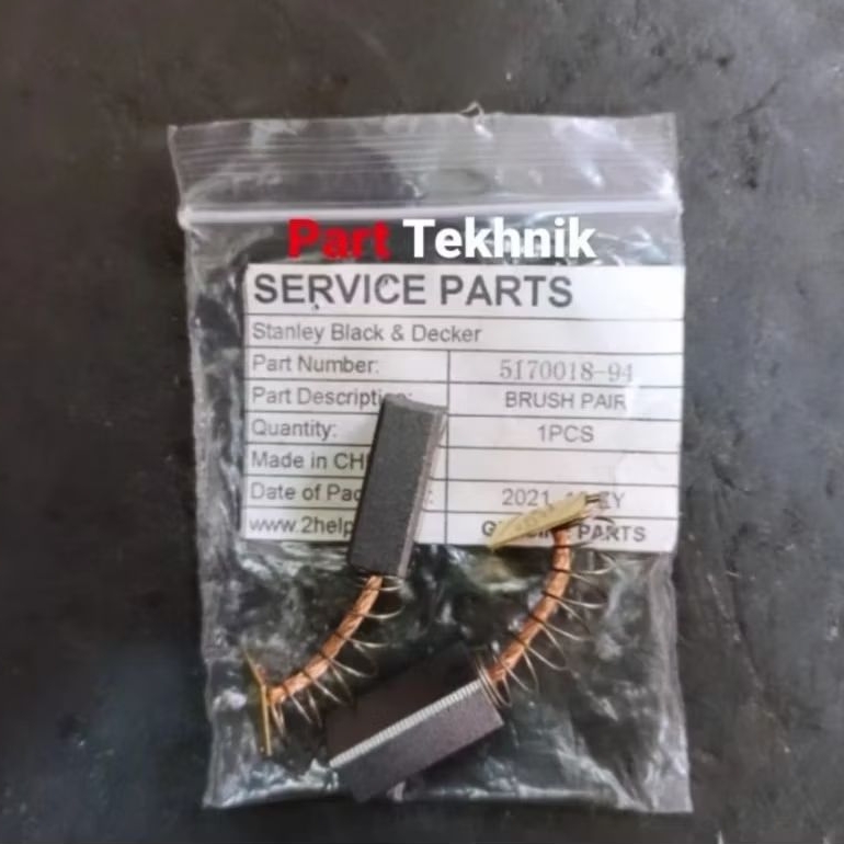 Carbon Brush SDR1400 Stanley Original for MUD Mixer. Carbon brush stanley SDR1400 original