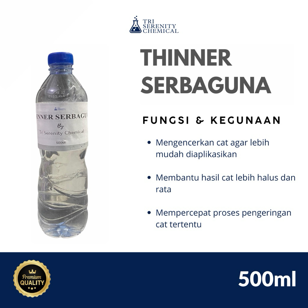 THINNER MURNI SERBAGUNA – Tinner Thinner Tiner serbaguna Pelarut Multifungsi untuk Pengencer Cat, Pe
