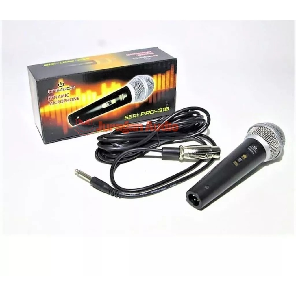 Termurah Mic Kabel HUZLER PRO 318 Dynamic Microphone Vocal Suara
