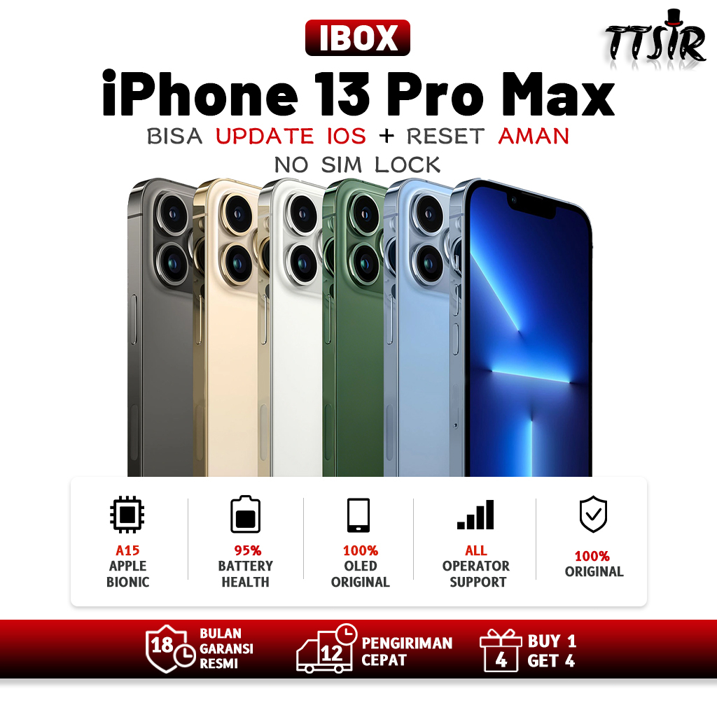 iphone 13 Pro Max second ibox original 100% / iPhone wifi only / Bekas ORI Mulus 95% / 128GB 256GB G
