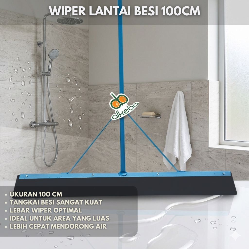 Wiper Lantai / Wiper Lantai Tangkai Besi 100cm