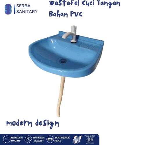Wastafel plastik warna Biru kualitas tebal ukuran 30 x 40 cm