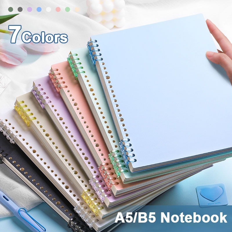 Binder Notebook B5 A5 Buku Tulis Sekolah Lucu Buku Notebook Aesthetic Korea Besar Binder Kuliah Samp