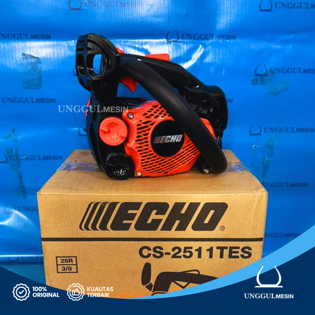 Chainsaw Mini ECHO CS - 2511 TES + Bar 10" 10 Inch Made in JAPAN / Mesin Potong Kayu ORIGINAL ASLI S