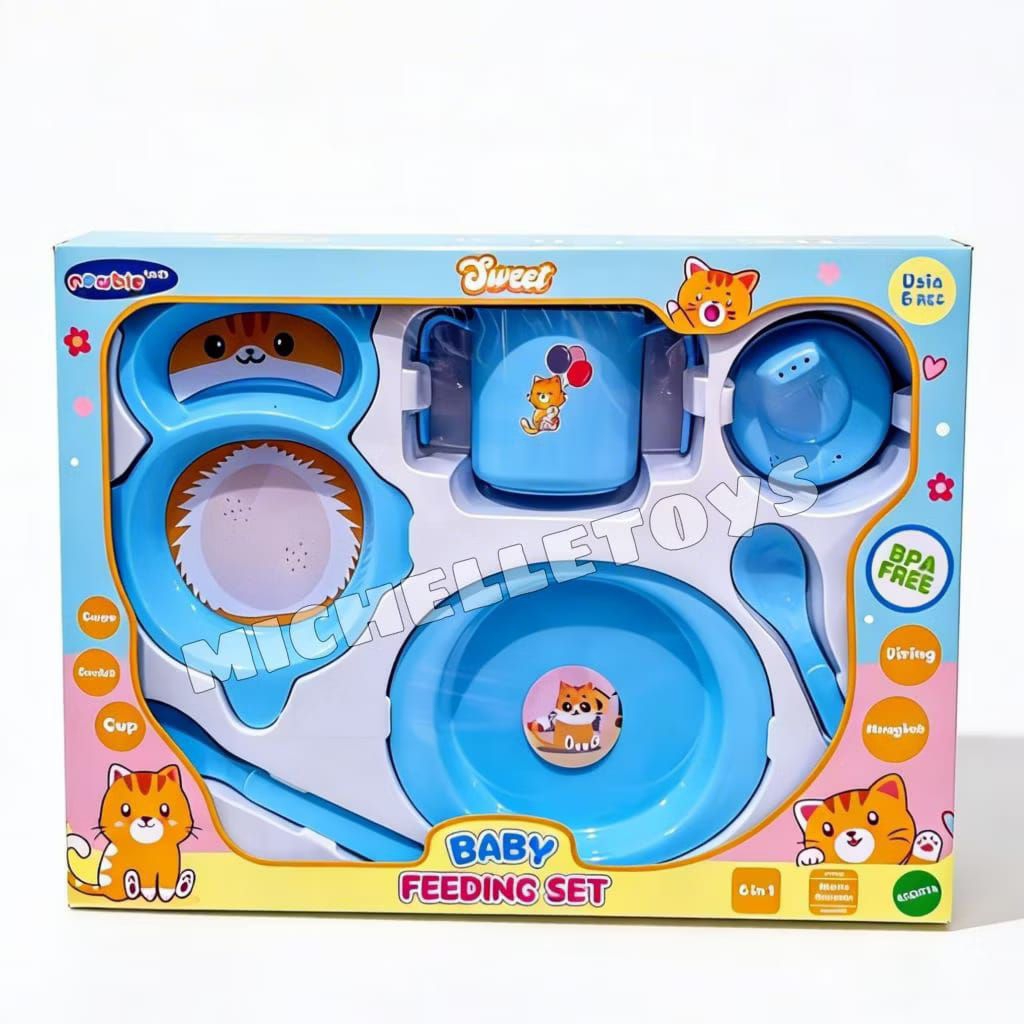 Set Peralatan Makan Bayi Kado Bayi Baru Lahir Parcel Murah Mangkok dan Cangkir Bayi