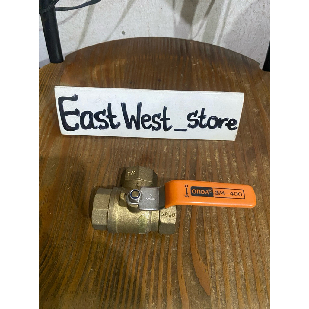 ONDA Ball Valve Cabang 3 Way ukuran 3/4” inch Stop Kran Kuningan / Brass 3 lubang Original Onda