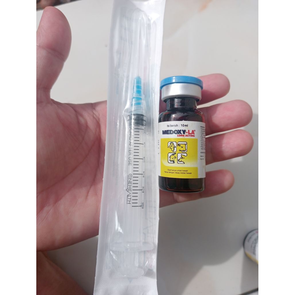MEDOXY LA 10 ml antibiotik untuk ternak kambing sapi babi kucing kelinci dan unggas