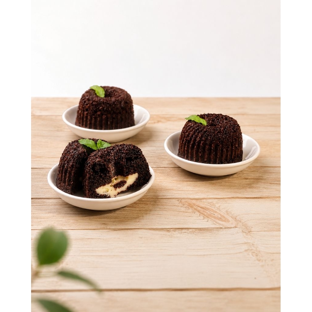 Bolu Ketan Hitam Keju Lumer Mini Isi 3