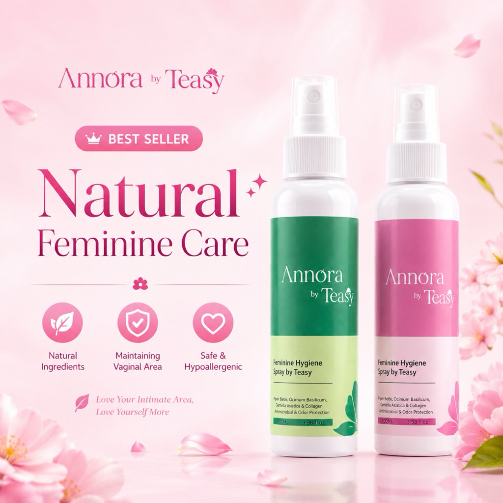 Annora by Teasy Feminine Hygiene - Pembersih Area Kewanitaan – Anti Bau Anti Gatal