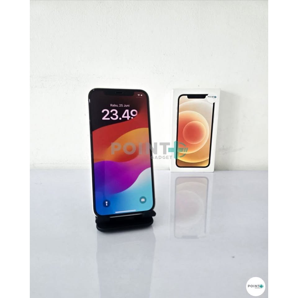 Iphone 12  64 Garansi Resmi Ibox - White