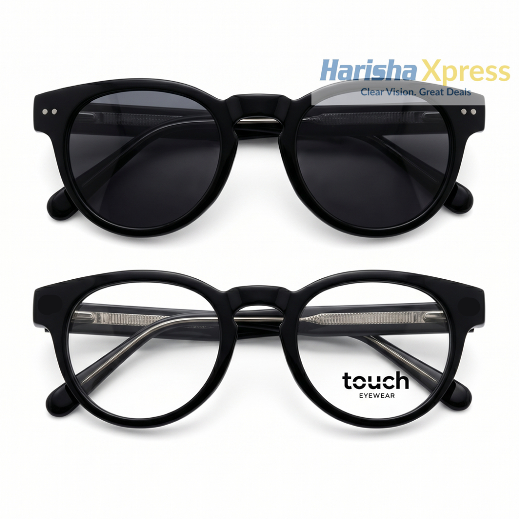 Frame Kacamata Unisex Touch Clip On 3123 Original