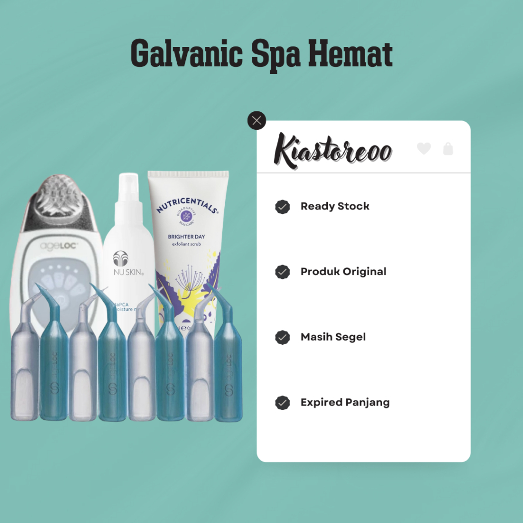 GARANSI 1 TAHUN galvanic spa baru & segel - agelocc setrika wajah galva