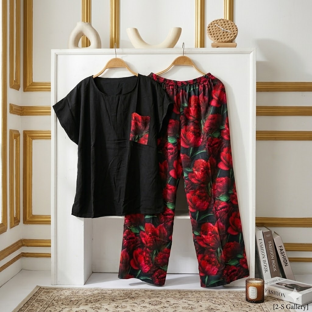 Baju Wanita | Babydoll Jumbo PDPJ - Setelan Panjang Rayon Viscose LD 120