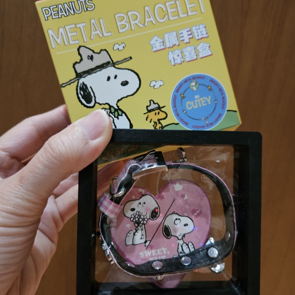 Snoopy Metal Bracelet Peanuts Gelang Snoopy Peanuts Ready New