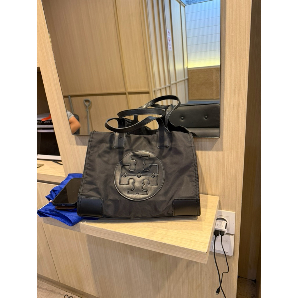 tas priloved tas Tory Burch Ella nylon bag original