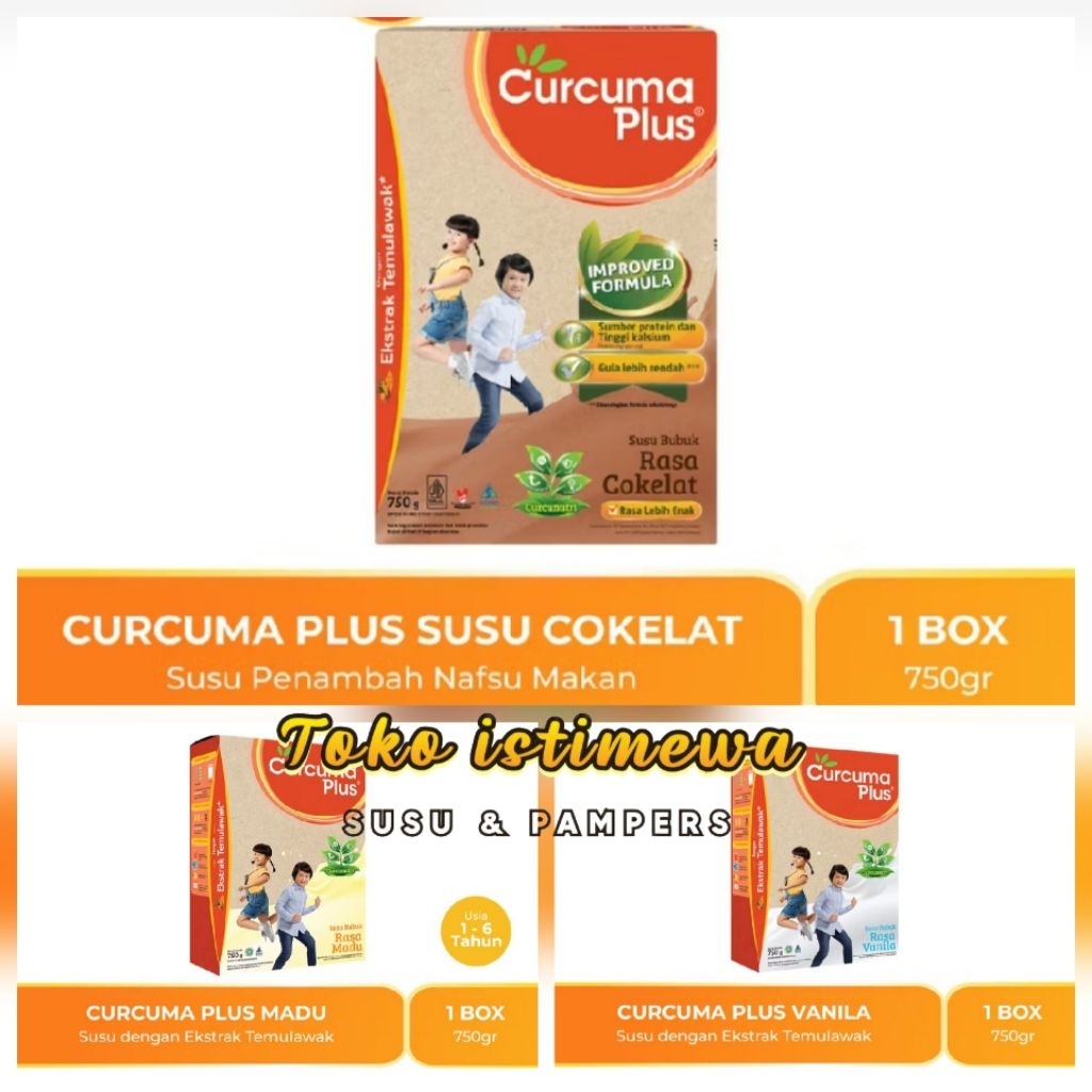 CURCUMA PLUS SUSU PENAMBAH NAFSU MAKAN SUSU CURCUMA