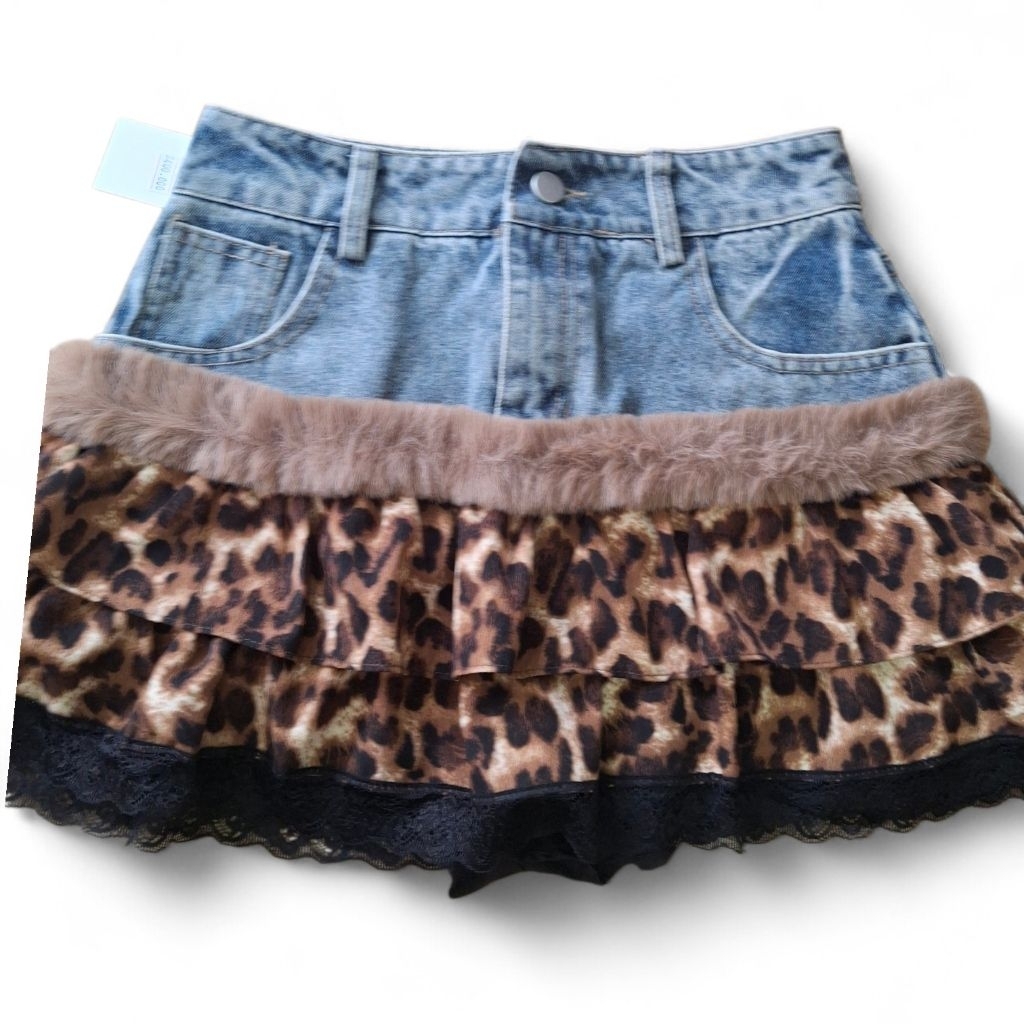 Nn fashion ~ROK CELANA IMPORT MOTIF LEOPARD(IMPORT)