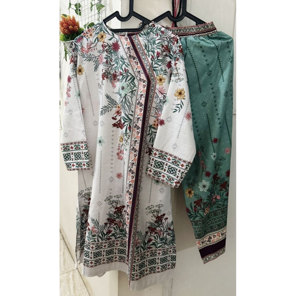 [NEW] Setelan Set Tunik Celana Motif Bohe Bunga