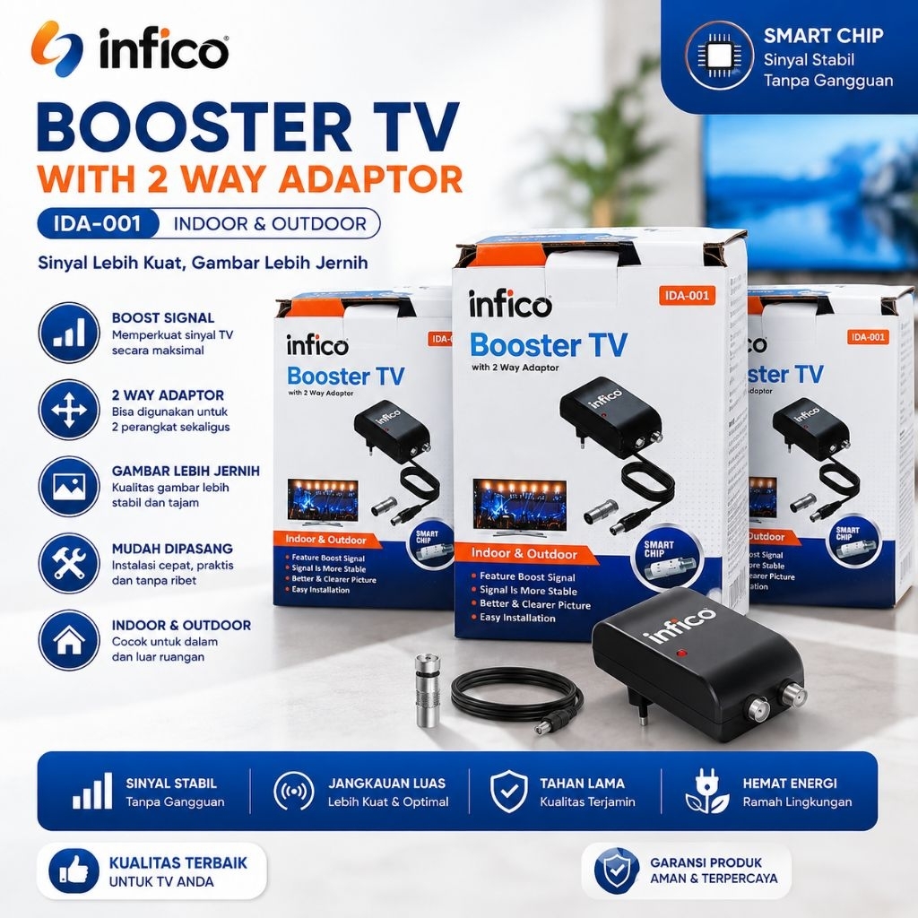BOOSTER INFICO TV ANTENA DIGITAL